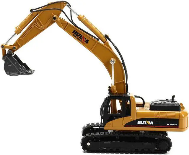 Alt view image 3 of 5 - 1:50 Alloy Excavator Diecast Model High Simulation Engineering Digging Machine Kids Toys