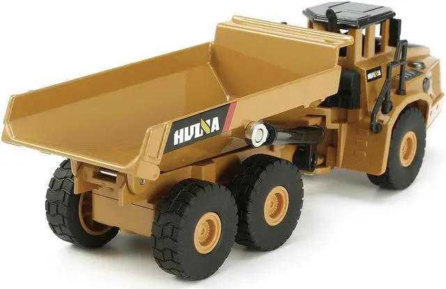 Alt view image 4 of 5 - 7713-1 1/50 Scale Alloy Hydraulic Dump Truck Diecast Model Engineering Digging Toys