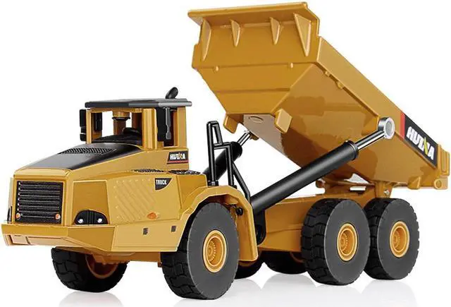 Main image of 7713-1 1/50 Scale Alloy Hydraulic Dump Truck Diecast Model Engineering Digging Toys