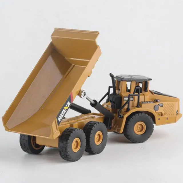 Alt view image 5 of 5 - 7713-1 1/50 Scale Alloy Hydraulic Dump Truck Diecast Model Engineering Digging Toys