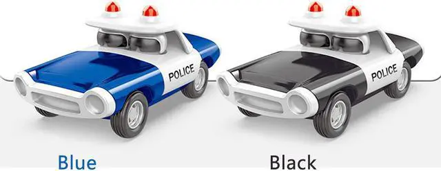 Alt view image 4 of 5 - Police Pull Back Diecast Car Model Toy for Gift Collection Home Decoration