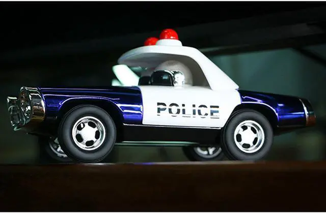 Alt view image 5 of 5 - Police Pull Back Diecast Car Model Toy for Gift Collection Home Decoration