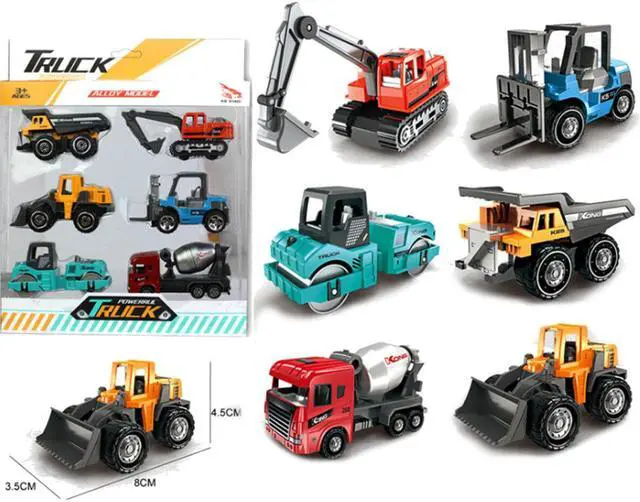 Alt view image 2 of 5 - 6 PCS 1:64 Alloy Trcuk ClassicCar Diecast Model Toys Set for Kids Gift