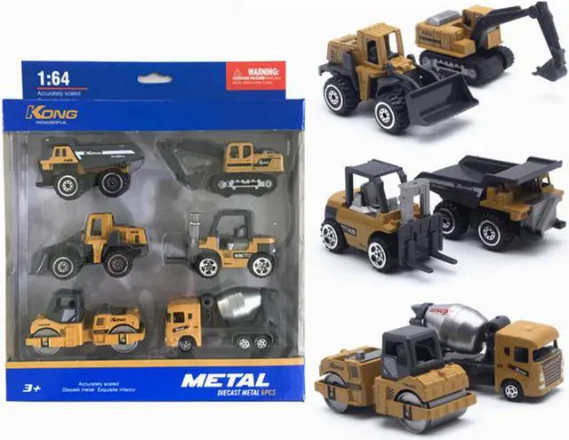 Main image of 6 PCS 1:64 Alloy Trcuk ClassicCar Diecast Model Toys Set for Kids Gift