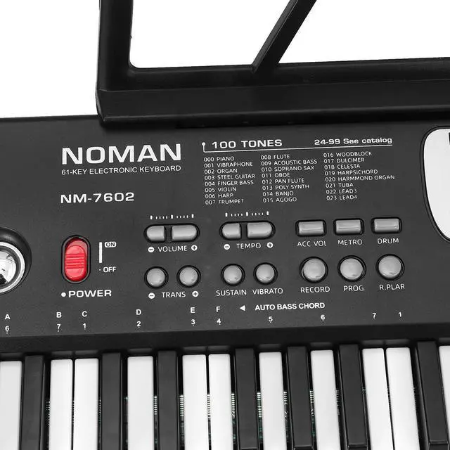 Alt view image 5 of 5 - 61 Key Multifunctional Musical Eletronic Keyboard
