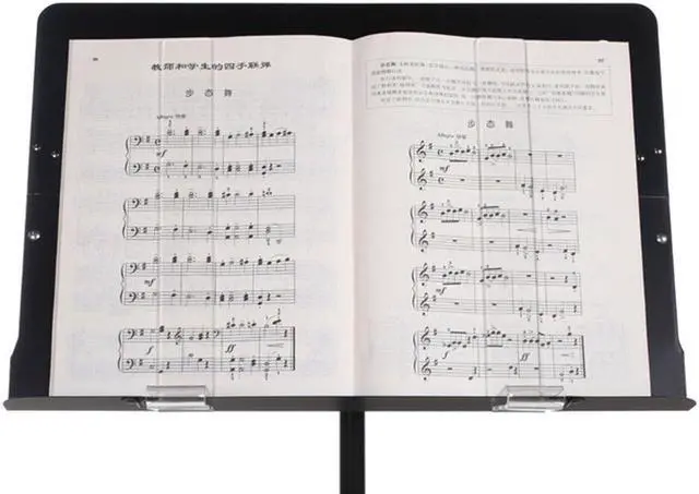 Alt view image 3 of 5 - 2Pcs Clear Music Clips Sheet Music Holders Wind Clips for Music Stand Music Page Holder Music Book Clips Easy to Read