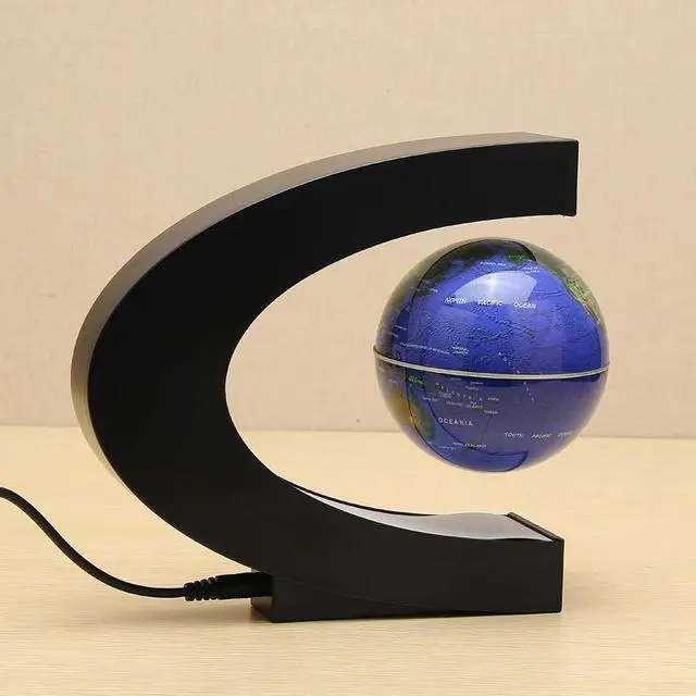 Alt view image 2 of 5 - Shape Magnetic Levitation Floating Globe World Map With LED Lights