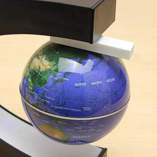 Alt view image 4 of 5 - Shape Magnetic Levitation Floating Globe World Map With LED Lights