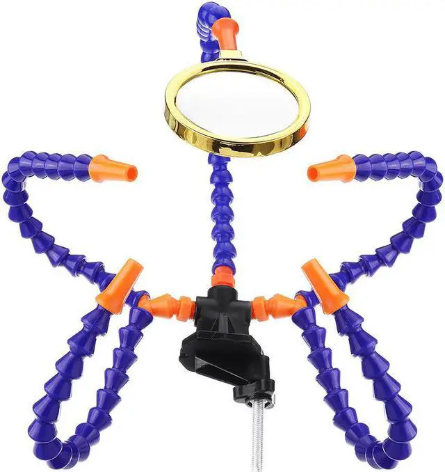 Main image of Multifunctional Soldering Station Third Hand Tool With 3/5 Flexible Arms Soldeirng Iron Holder Fan for PCB Welding Repair