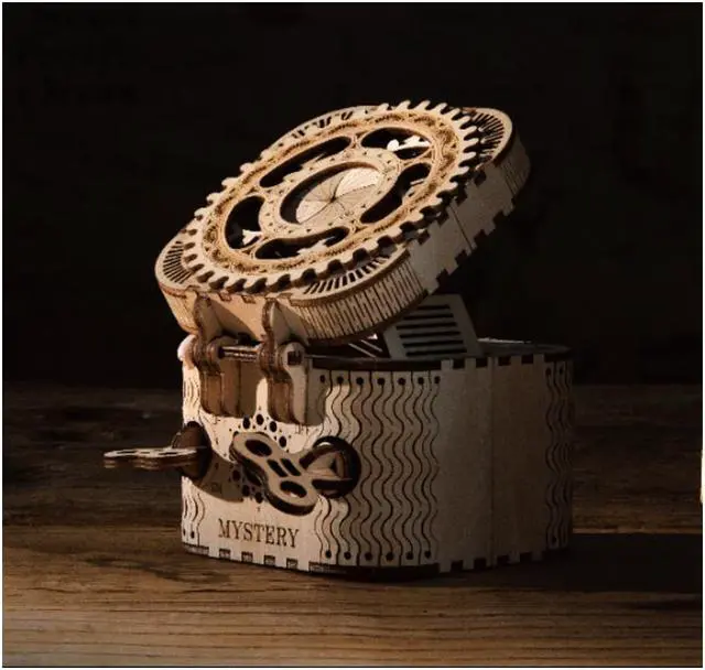 Alt view image 4 of 5 - LK502 Password Box DIY Handmade Wooden Three-dimensional Assembled Toy