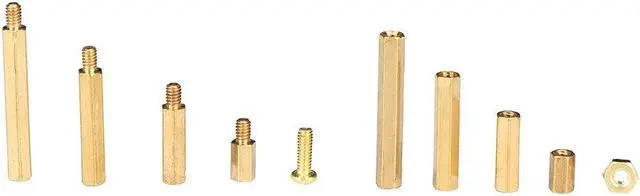 Alt view image 5 of 5 - 280Pcs M2.5 Hex Nut Assortment Kit Head Brass Spacing Double-pass Screw Threaded Pillar PCB Computer Motherboard StandOff Spacer