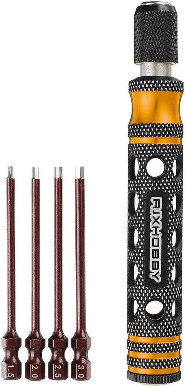 Alt view image 3 of 5 - 4in1 6.35mm Hex Screwdriver 1.5/2.0 /2.5/3.0mm for RC Drone Repair