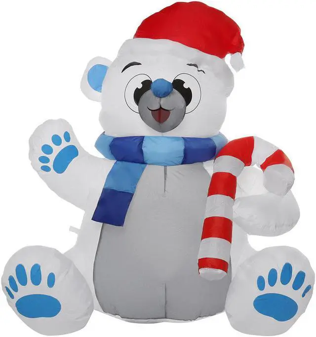 Main image of 1.2M LED Christmas Waterproof Polyester Built-In Blower UV-resistant InflatableToy for Christmas Decoration Party Gift