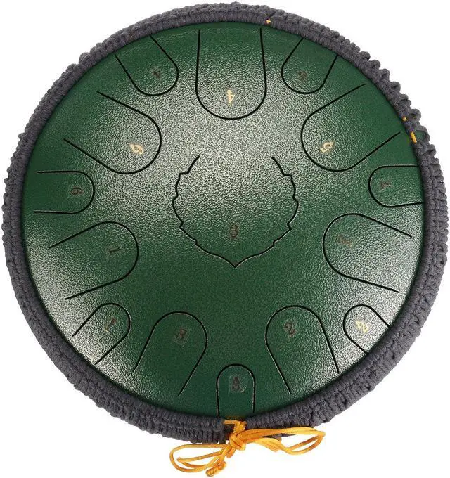 Alt view image 2 of 5 - 14 inch 15 Tone Ethereal Drum Tune Steel Tongue Drum D Key with Drumsticks for Children Music Lovers Beginners
