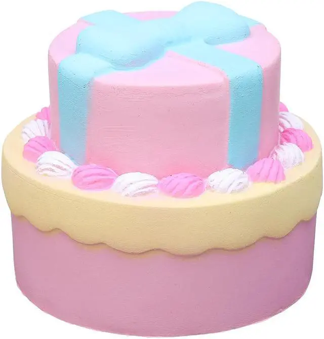 Alt view image 3 of 5 - Double Cake Squishy 9CM Jumbo With Packaging Collection Gift