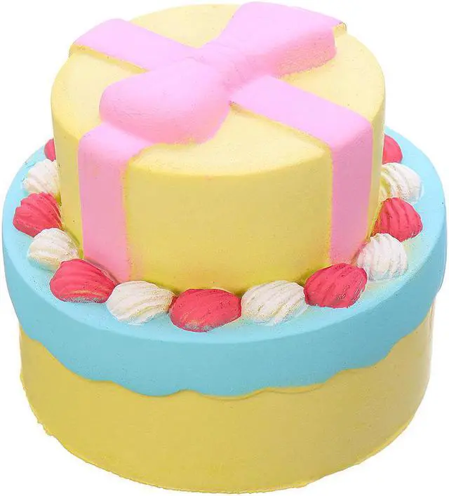 Alt view image 2 of 5 - Double Cake Squishy 9CM Jumbo With Packaging Collection Gift