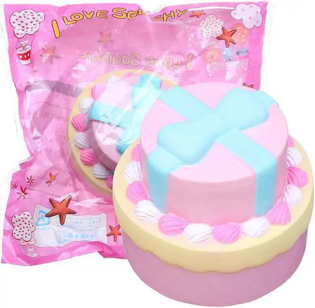 Alt view image 4 of 5 - Double Cake Squishy 9CM Jumbo With Packaging Collection Gift