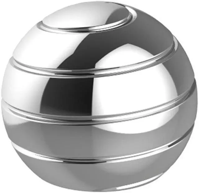 Alt view image 3 of 5 - Toys Metal Gyro Desktop Ball Rotary Gyro Aluminum Alloy Round Metal Decompression Toy