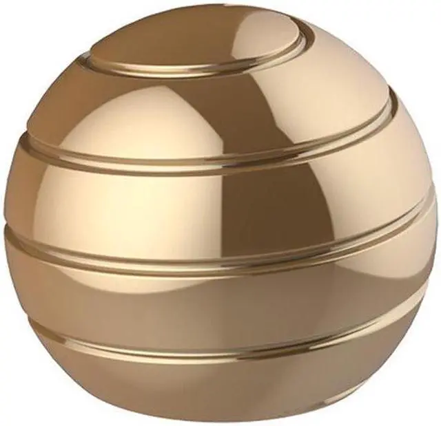 Alt view image 2 of 5 - Toys Metal Gyro Desktop Ball Rotary Gyro Aluminum Alloy Round Metal Decompression Toy