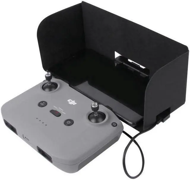 Alt view image 3 of 5 - Remote Controller Smartphone Monitor Sun Hood Sunshade Foldable Anti-reflective Leather Cover Protector forMavic Air 2 / AIR 2S Drone