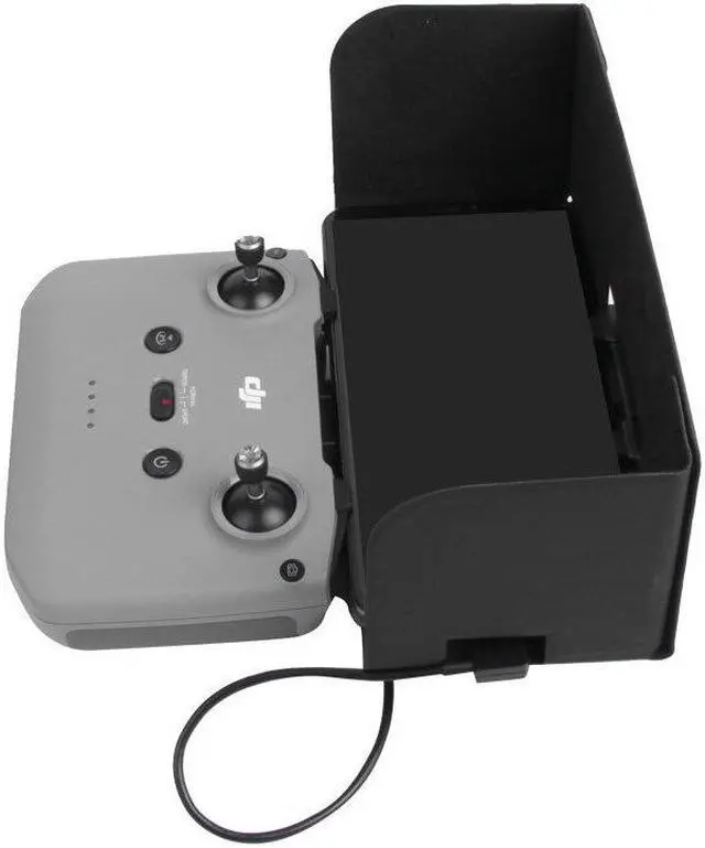 Alt view image 4 of 5 - Remote Controller Smartphone Monitor Sun Hood Sunshade Foldable Anti-reflective Leather Cover Protector forMavic Air 2 / AIR 2S Drone