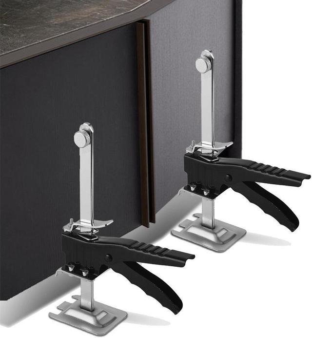2pcs FQ-05 Adjustable Hand Lifting Tool Labor-saving Arm Board Lifter  Cabinet Jack Door Use Plaster Sheet Repair Slip Balance Woodworking  Clamping Tool 