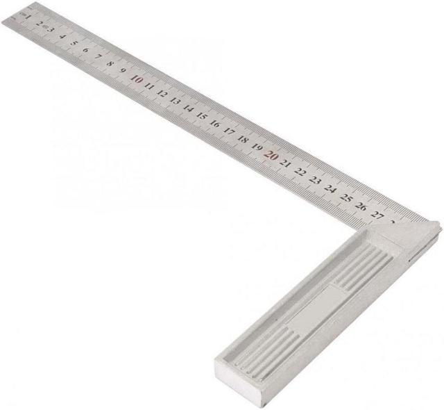 1 Piece 300mm / 500mm Stainless Steel 90 Degree Right Angle Ruler for  Woodworking / Office