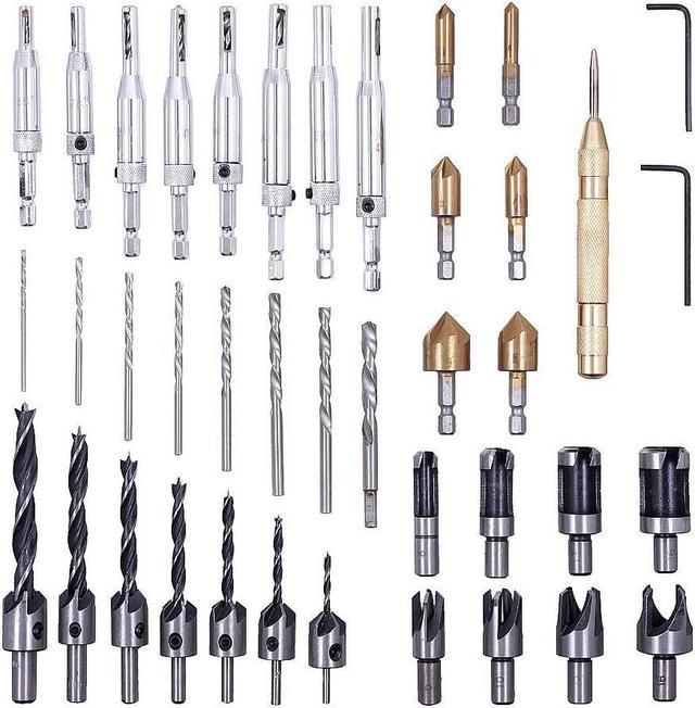 Countersink drill bit and deals plug cutter set