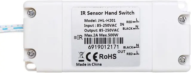 Alt view image 5 of 5 - IR Motion Sensor Hand Switch Cabinet Light Switch Wardrobe Home Cupboard Kitchen