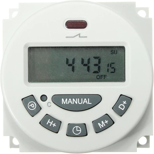 L701 12V/110V/220V LCD Digital Programmable Control Power Timer Switch ...
