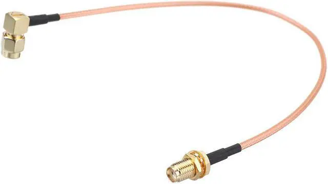 Alt view image 2 of 5 - 5Pcs 100CM SMA cable SMA Male Right Angle to SMA Female RF Coax Pigtail Cable Wire RG316 Connector Adapter