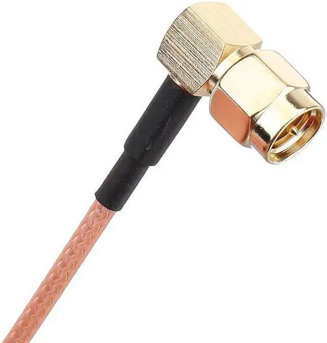 Alt view image 5 of 5 - 5Pcs 100CM SMA cable SMA Male Right Angle to SMA Female RF Coax Pigtail Cable Wire RG316 Connector Adapter