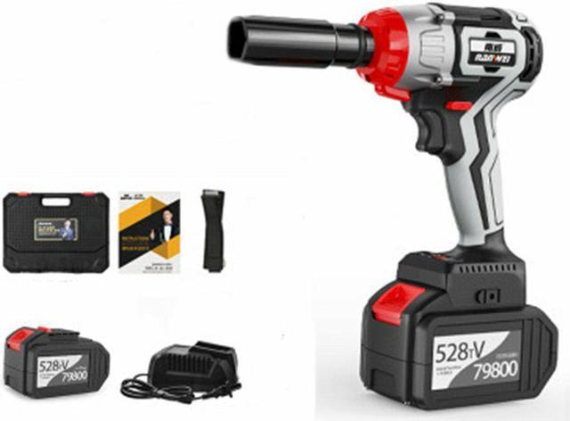 380N.M Brushless Electric Impact Wrench Adjustable Speed Regulation With  6.0Ah Lithium Battery and Charger
