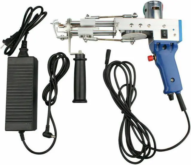Alt view image 3 of 5 - Cut Pile Tufting Guns Carpet Weaving Flocking Machine Set Hand-Held Electric Punch Needle Looped Pile Rug Tools