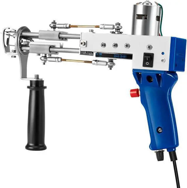 Alt view image 4 of 5 - Cut Pile Tufting Guns Carpet Weaving Flocking Machine Set Hand-Held Electric Punch Needle Looped Pile Rug Tools