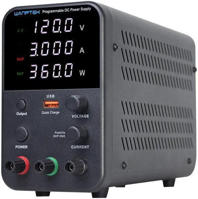 Alt view image 2 of 5 - WPS1203H 120V 3A Adjustable DC Power Supply Programmable 110/220V 4 Digits LED Display Switching Regulated Power Supply