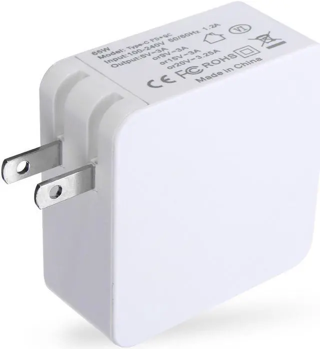 Alt view image 5 of 5 - 5V/3A 9V/3A 15V/3A 20V/3.25A 65W Type-C AC Adapter Charger USB-C Power Charger