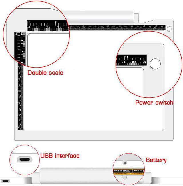 A4 LED Writing Painting Light Box Tracing Board Copy Pads Drawing Digital  Tablet