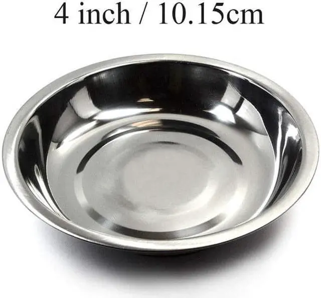 Alt view image 5 of 5 - 3/4/6 Inch Circle Stainless Steel Magnetic Parts Bowl Tool Tray Nuts Bolts Screws Part Tray Magnetic Parts Plate Silver