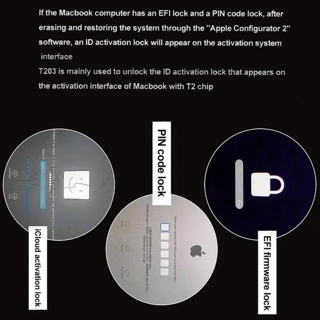 Alt view image 5 of 5 - BY-T203 Data Assistant for MacBook Bypass iClloud Activation Lock Repair For Macbook Pro A1989 A1990 A2159 A2141 A2289 A2251 Macbook Air A1932 A2179