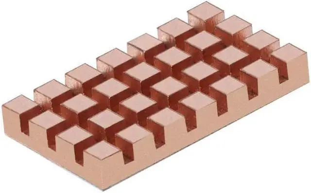 Alt view image 5 of 5 - 32x18MM M.2 SSD 2260 NGFF 2242 Computer Laptop Solid Hard Disk Ultra-thin Copper Fin Cooling Cooler Silent Heat Sink Radiator