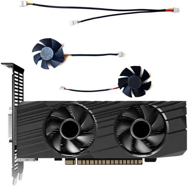 Alt view image 5 of 5 - 47MM 2PIN 3PIN FS1250-S2053A FS1250-A1042A6FL,For Gigabyte Geforce GTX 1650 D6 OC Low profile 4G Graphics card cooling fan
