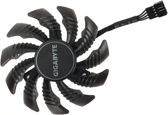 Alt view image 3 of 5 - 78MM Cooler Fan Replacement For Gigabyte Radeon RX 5500 5600 5700 XT Graphics Video Card Cooling T128010SU PLD08010S12HH