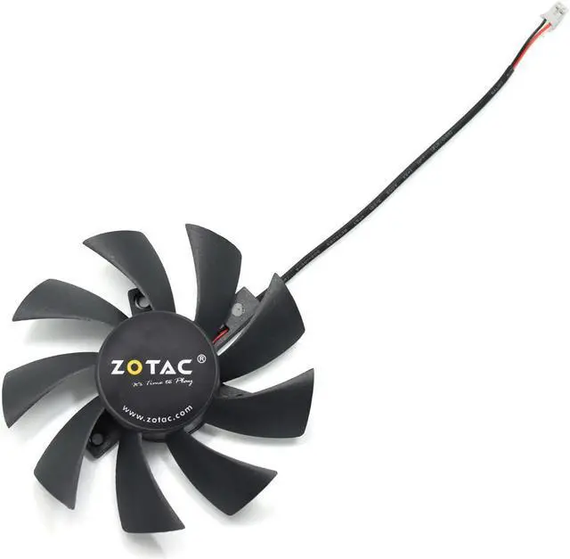 Alt view image 4 of 6 - 85mm T129215SH GFY09010E12SPA 2Pin 0.3A Cooling Fan For Zotac GTX 1050 GeForce GTX 1050 Ti Mini 4GB Video Graphics Card Fans