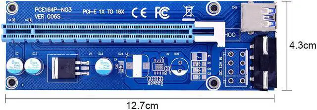 Alt view image 2 of 7 - 2021 New Mini PCI-E To PCI Single Slot Adapter PCIE To PCI Conversion Card ASM1083 USB 3.0 To 15Pin SATA Interface