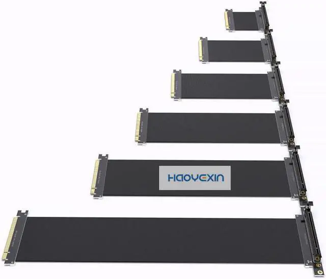 Alt view image 4 of 4 - Cable PCI Express 16x Flexible Cable Card High Speed Extension Port Adapter  Card PCIe 3.0 X16  For Mining