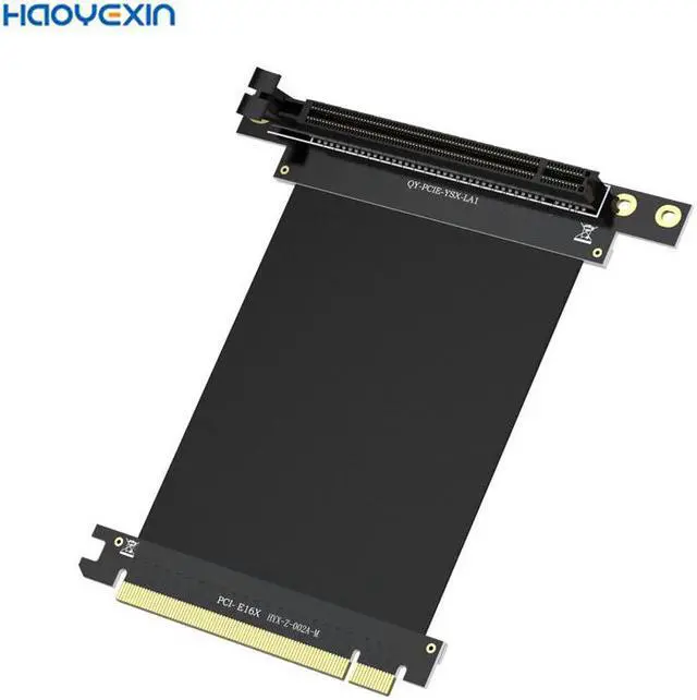 Alt view image 2 of 4 - Cable PCI Express 16x Flexible Cable Card High Speed Extension Port Adapter  Card PCIe 3.0 X16  For Mining