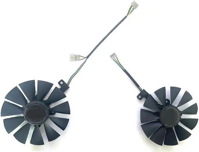 Alt view image 3 of 6 - 2PCS 87MM Cooling Fan For ASUS GTX1060 1070 Ti RX 470 570 580 Graphics Card Everflow T129215SU PLD09210S12HH 28mm Cooling Fans