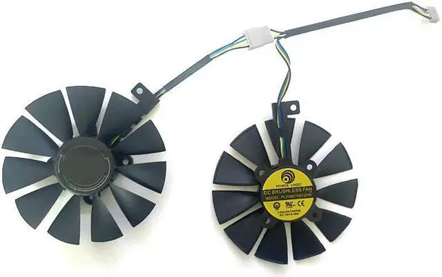 Alt view image 4 of 6 - 2PCS 87MM Cooling Fan For ASUS GTX1060 1070 Ti RX 470 570 580 Graphics Card Everflow T129215SU PLD09210S12HH 28mm Cooling Fans