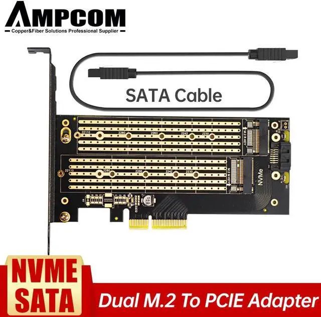 Alt view image 5 of 7 - M.2 NVME SSD to PCIe 4.0 X4 Adapter Card with Copper Cooling Best Heatsink Upgrade for PC , PCIE GEN4 Full Speed 64Gbps